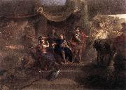 LE BRUN, Charles The Resolution of Louis XIV to Make War on the Dutch Republic g oil painting on canvas